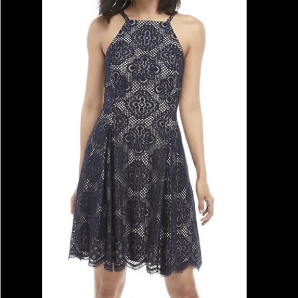 💙✨ Navy Blue Lace Vince Camuto Cocktail Dress ✨💙